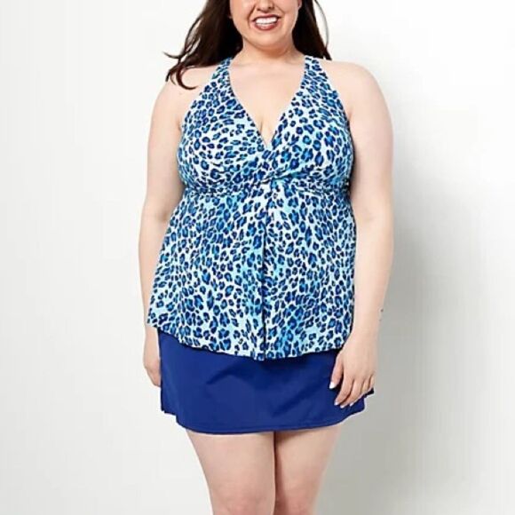 Kim Gravel x Swimsuits For All Twist Fly-Away Top & Skirt Set - Picture 1 of 7
